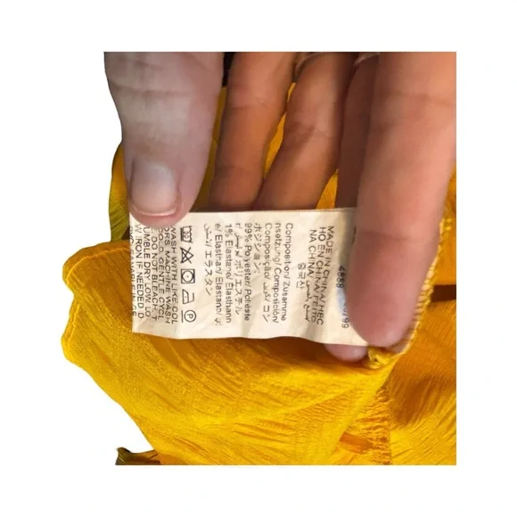 SHEIN Vibrant Yellow Maxi Long Dress Sleeveless Size Large - Picture 10 of 10